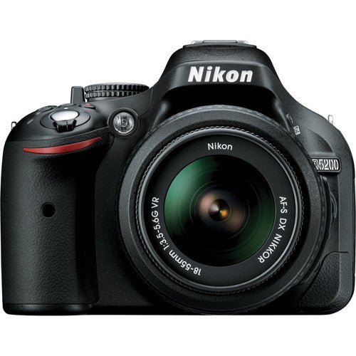 Nikon D5200 24.1MP Digital SLR with AF-S DX NIKKOR 18-55mm VR Lens Kit - Black